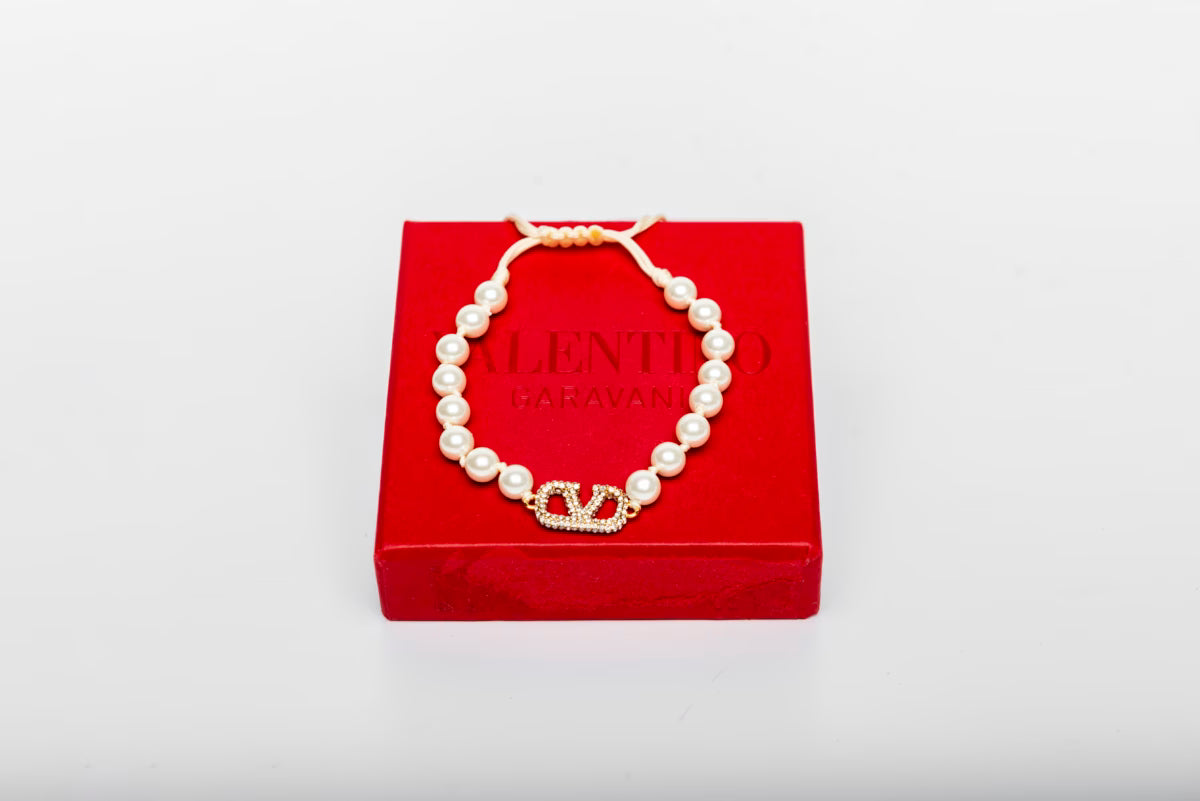 Byzylyk me perla artificiale Valentino VLogo Signature