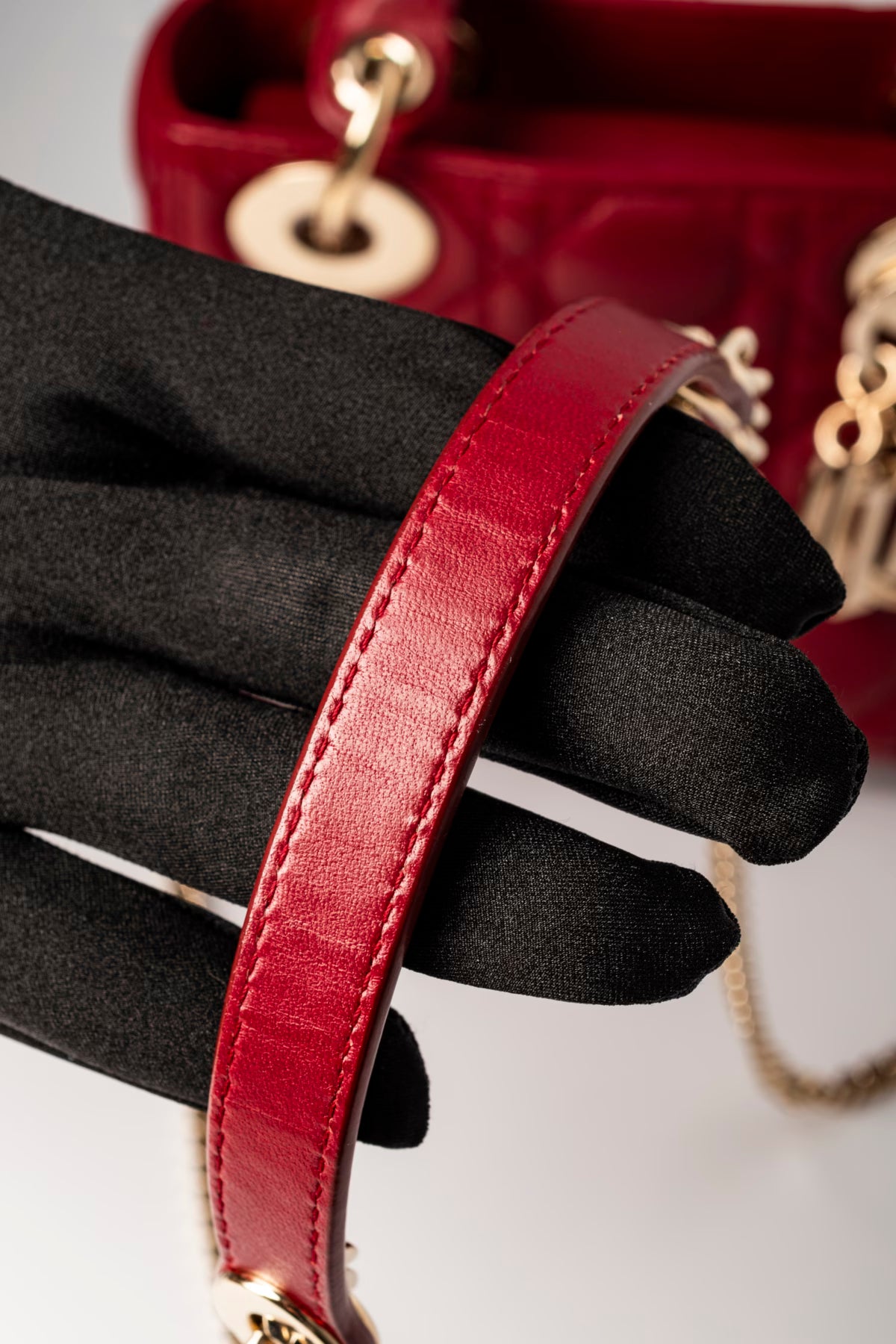 Christian Dior Cannage Lady Dior Mini lëkurë