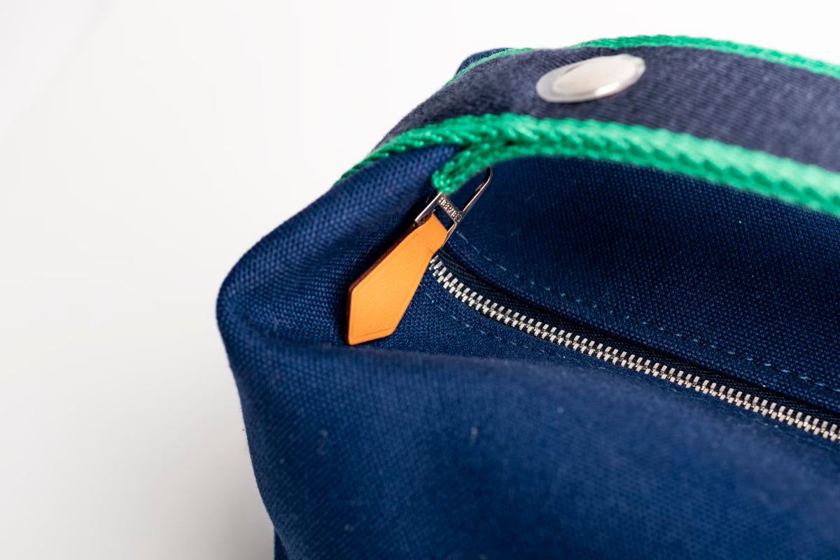 Hermès Brid A Black PM canvas – Blue