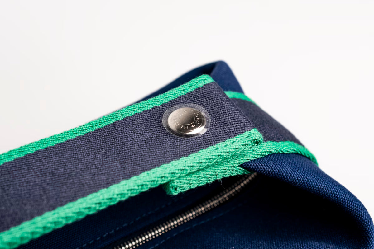 Hermès Brid A Black PM canvas – Blue