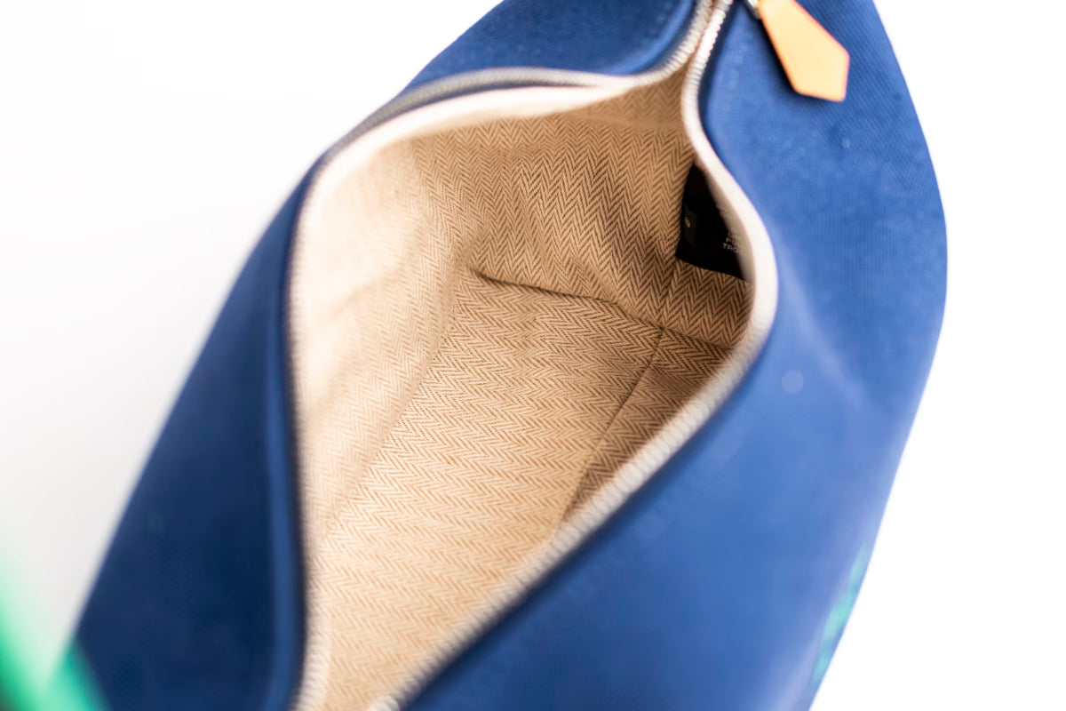 Hermès Brid A Black PM canvas – Blue