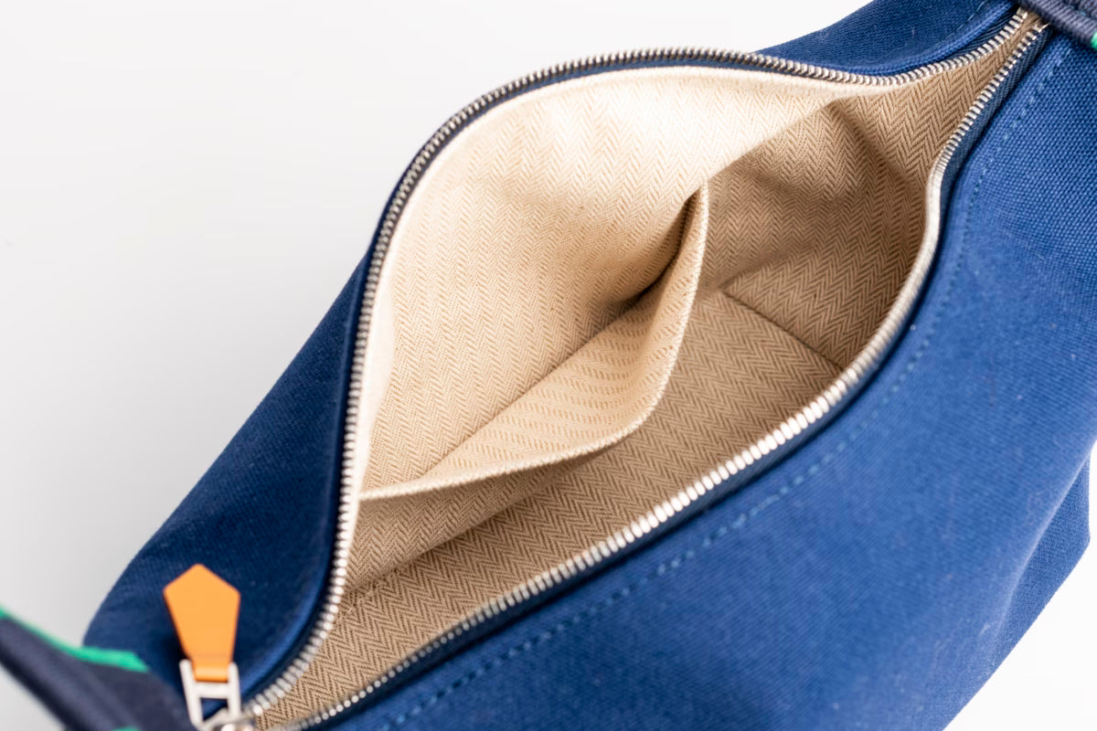 Hermès Brid A Black PM canvas – Blue