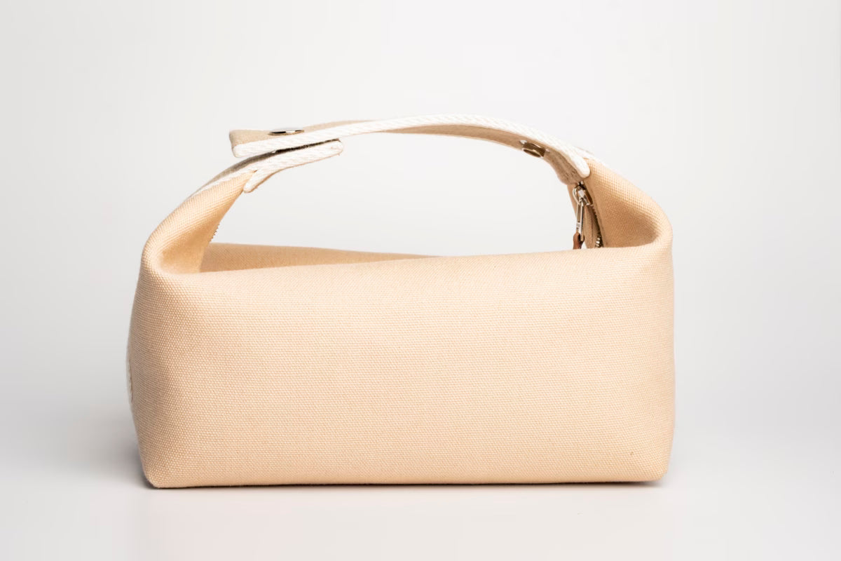 Hermès Brid A Black PM canvas – Beige