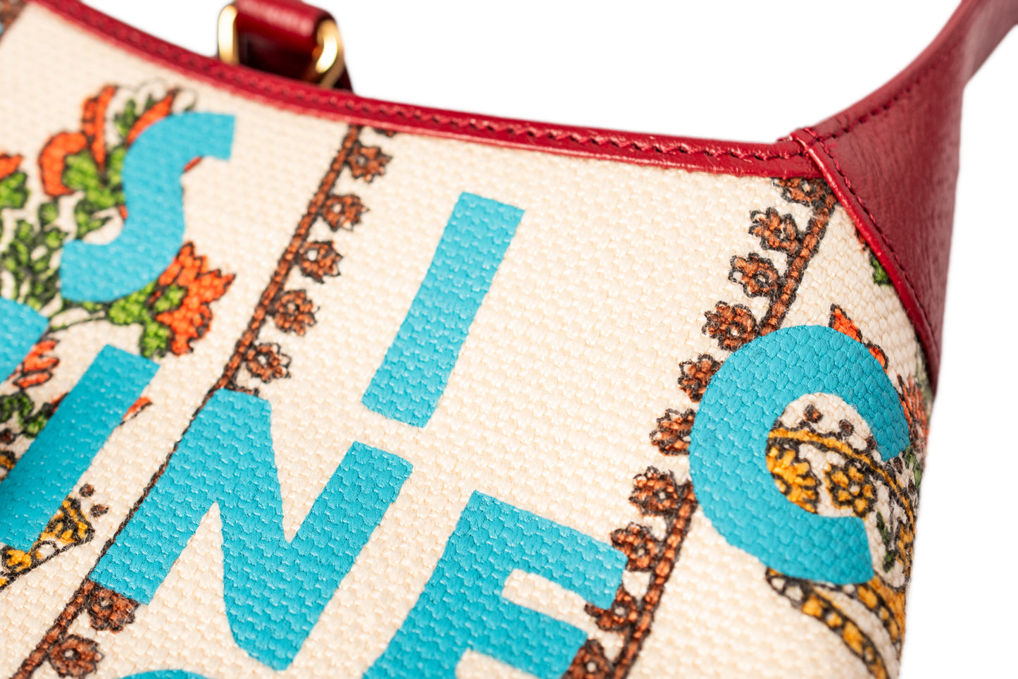 Gucci Jackie Canvas & Leather Shoulder Bag Multicolor