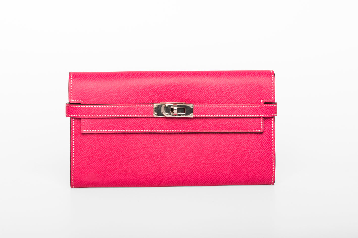 Portofol Hermes Kelly lëkurë rozë epsom