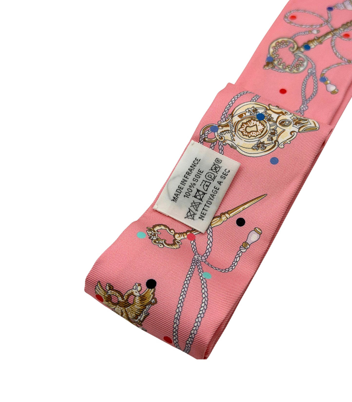 Hermès Twilly LES CLES Keys Scarf Silk