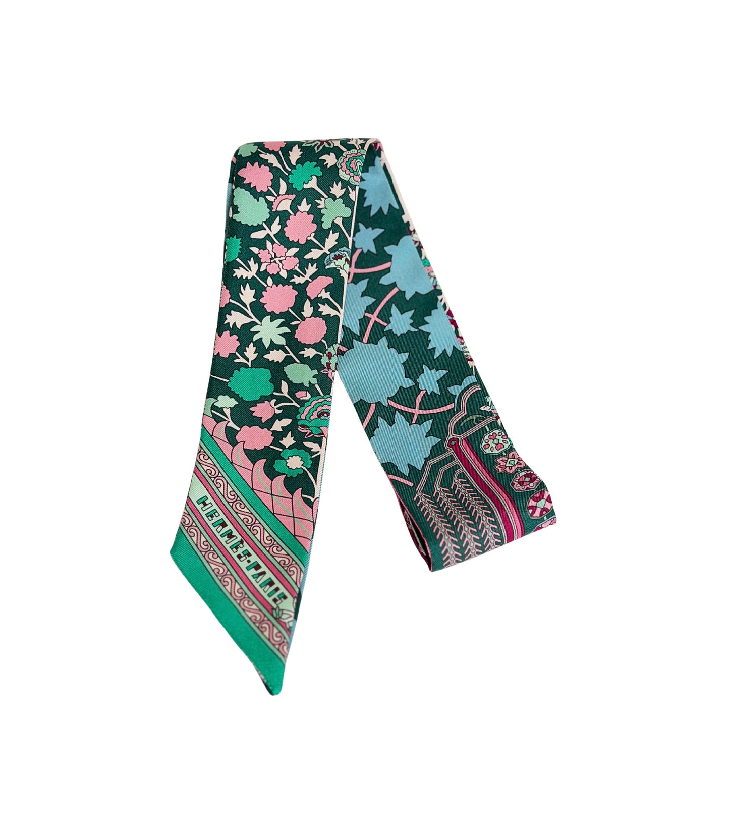 Hermès Twilly LES CLES Keys Scarf Silk