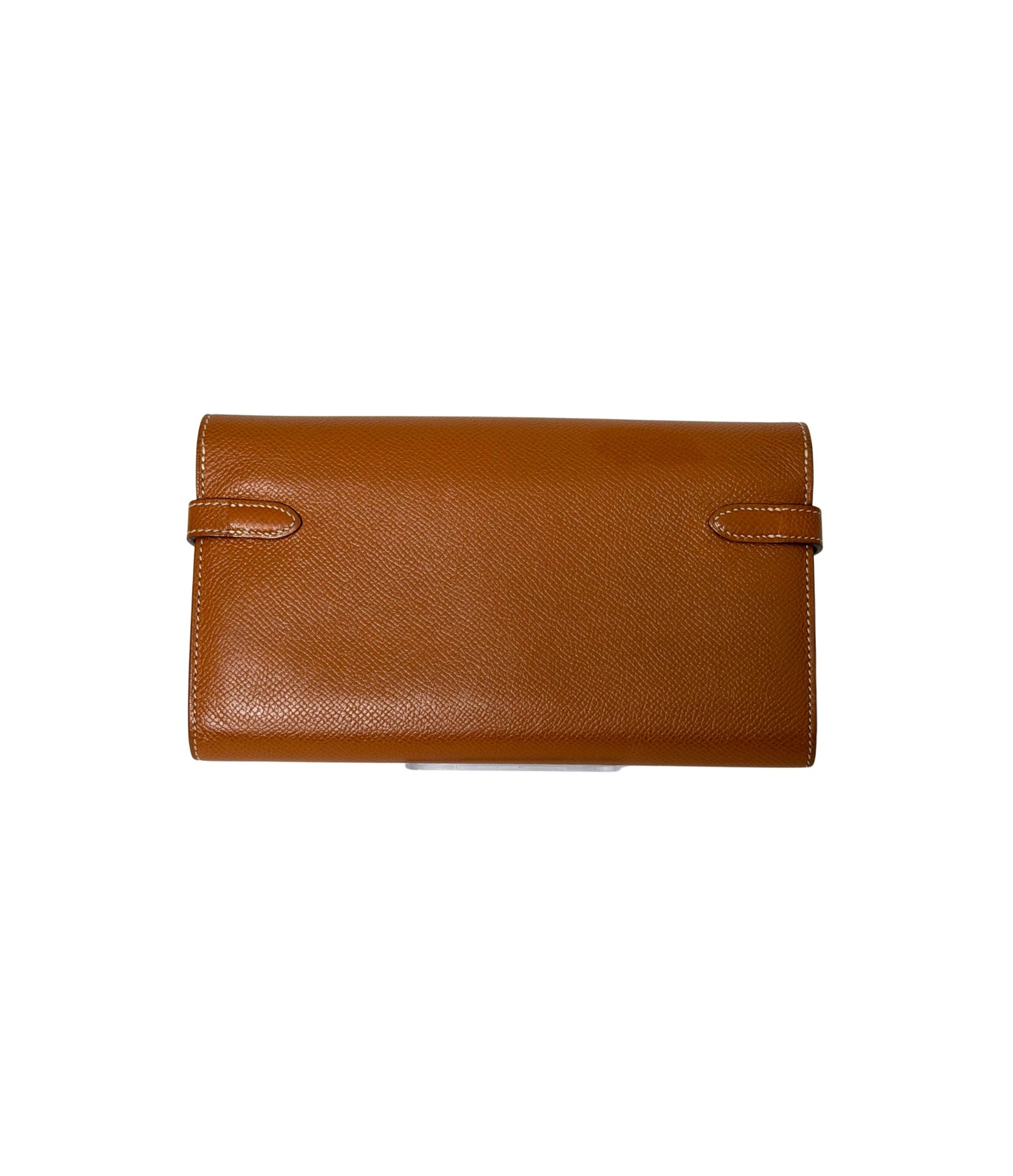 Hermes Kelly Wallet Caramel epsom leather