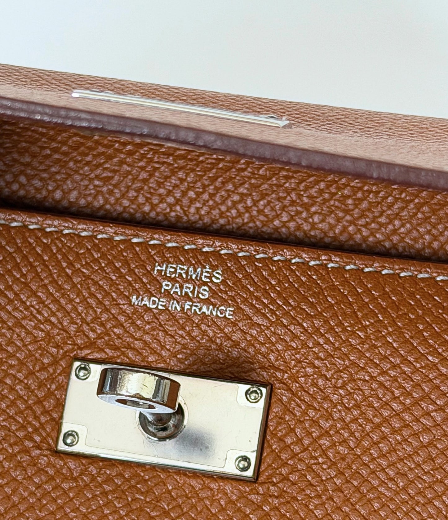 Hermes Kelly Wallet Caramel epsom leather