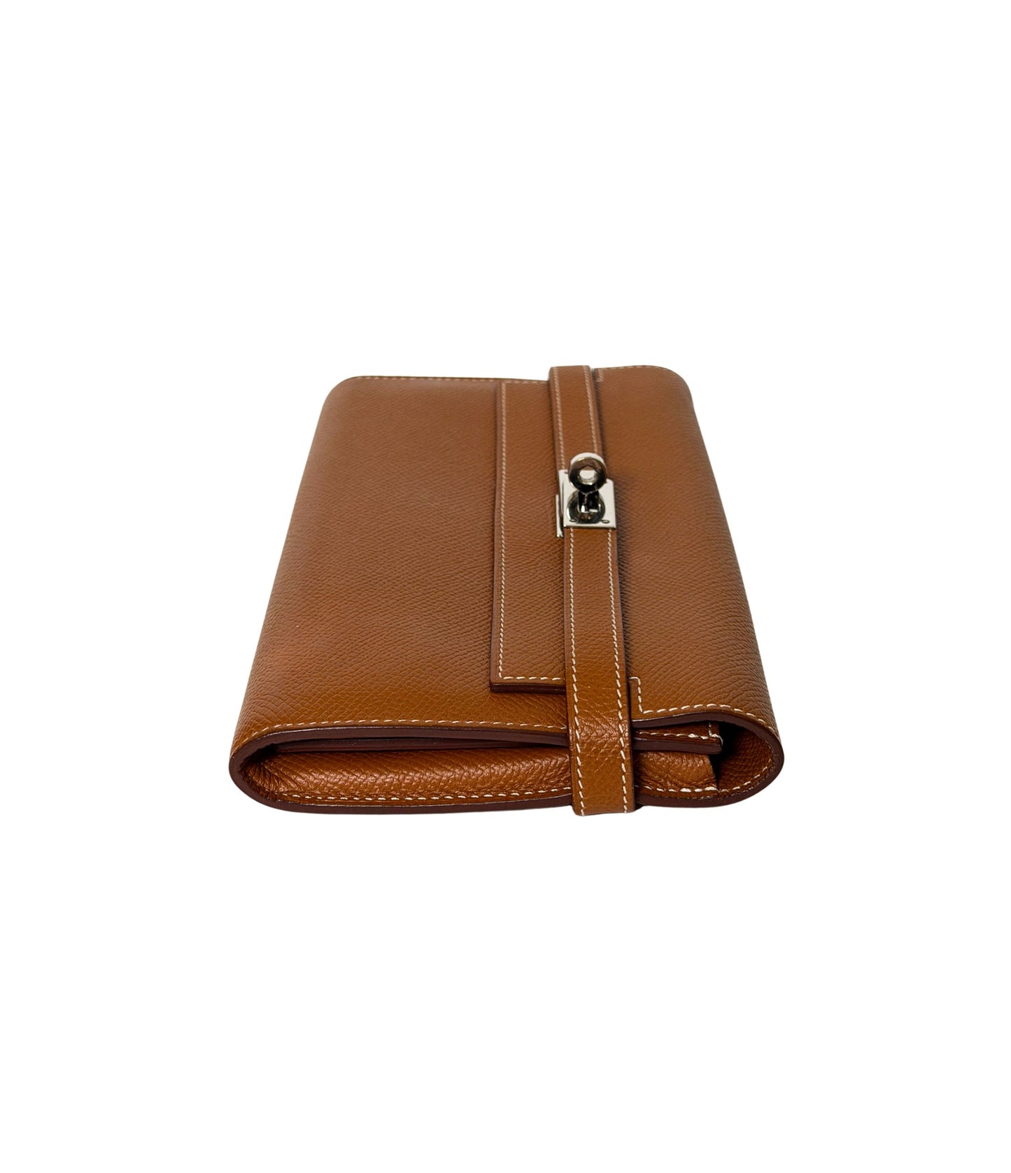 Hermes Kelly Wallet Caramel epsom leather
