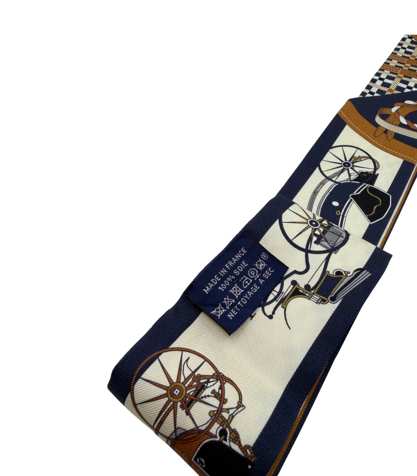 Hermès Twilly LES CLES Keys Scarf Silk