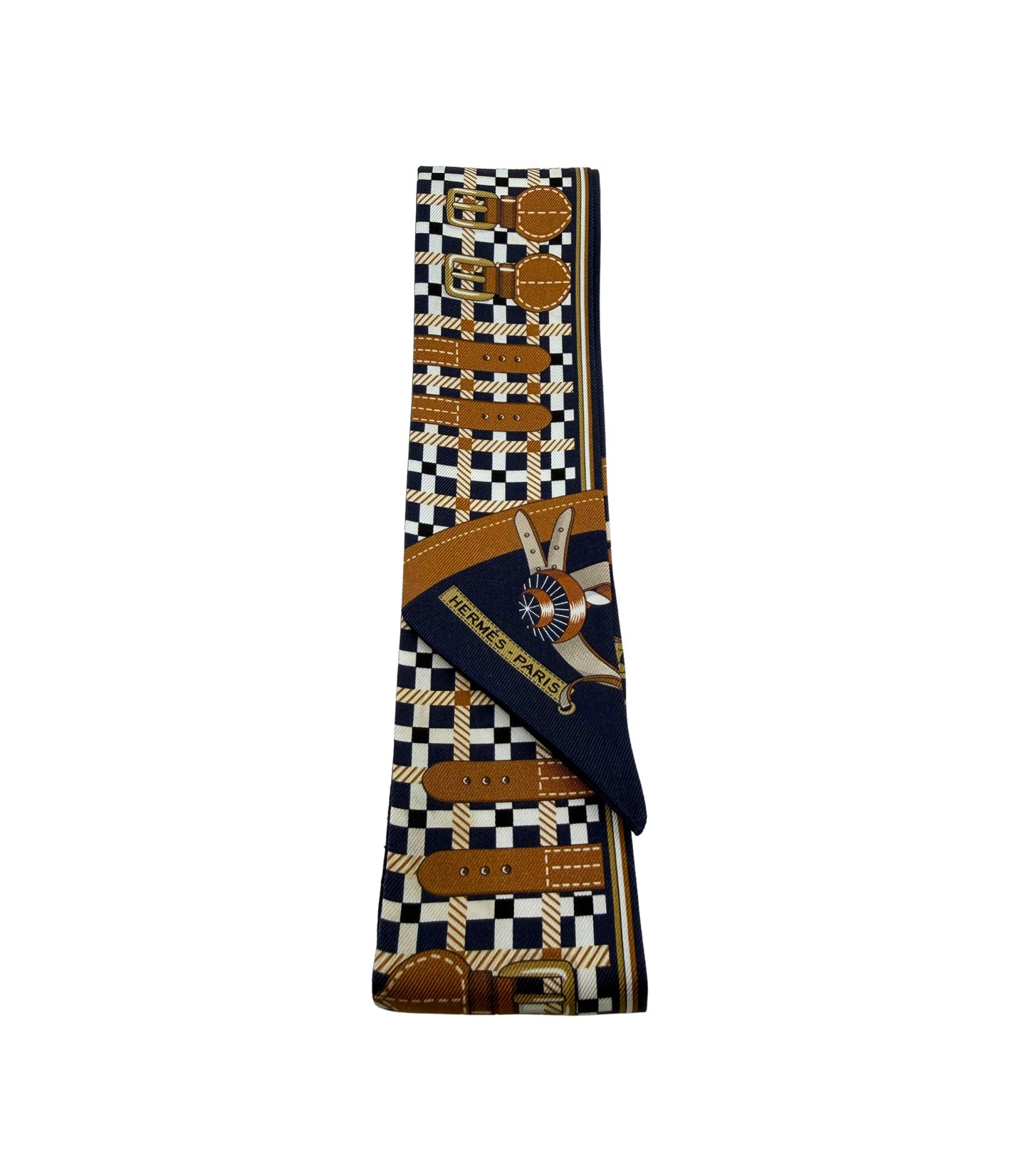Hermès Twilly LES CLES Keys Scarf Silk