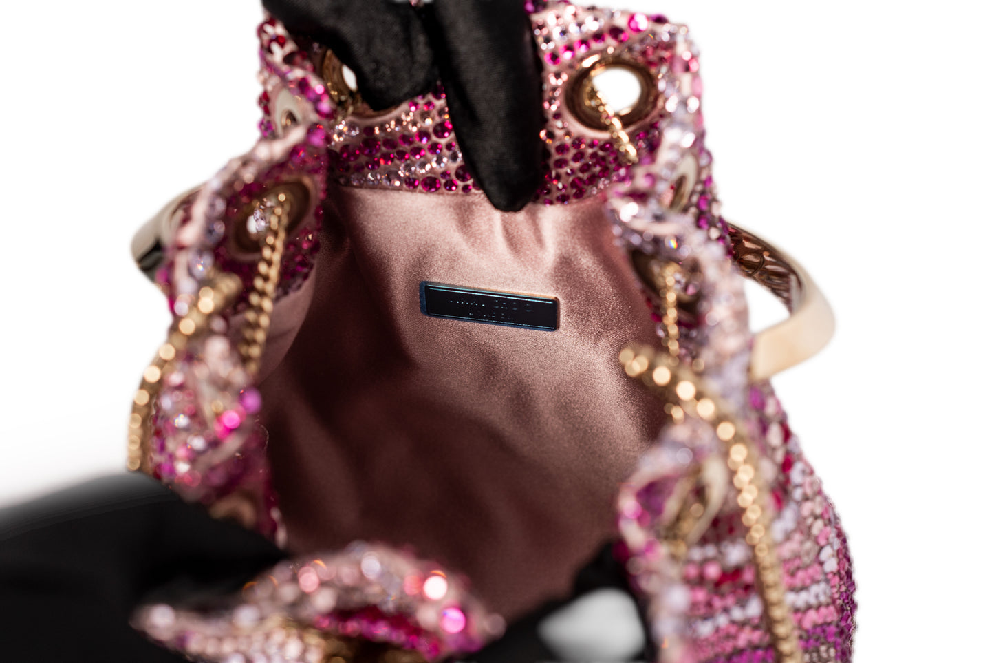 Çantë kove Jimmy Choo Bon Bon e vogël rozë