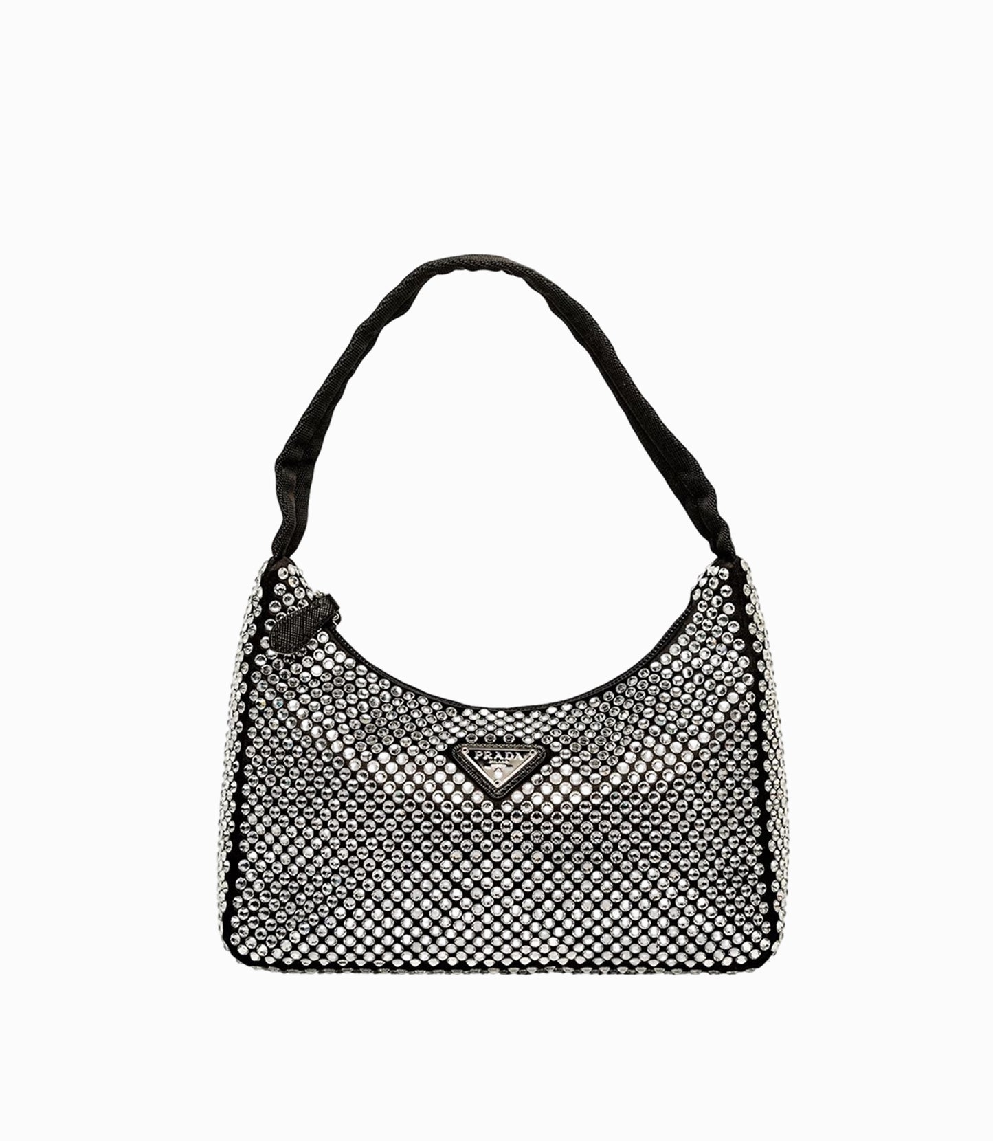 Çantë mini sateni Prada Re-Edition me kristale