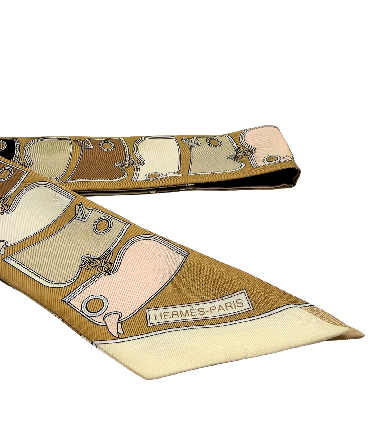 Hermès Twilly LES CLES Keys Scarf Silk