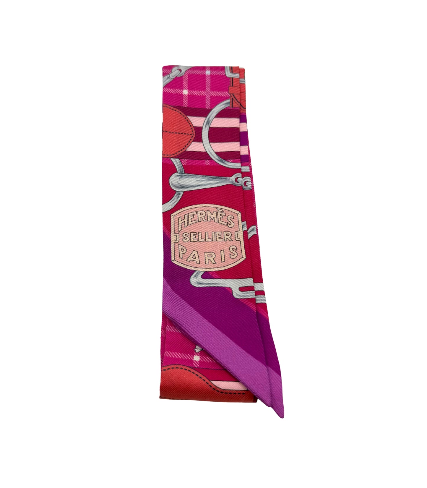 Hermès Twilly LES CLES Keys Scarf Silk