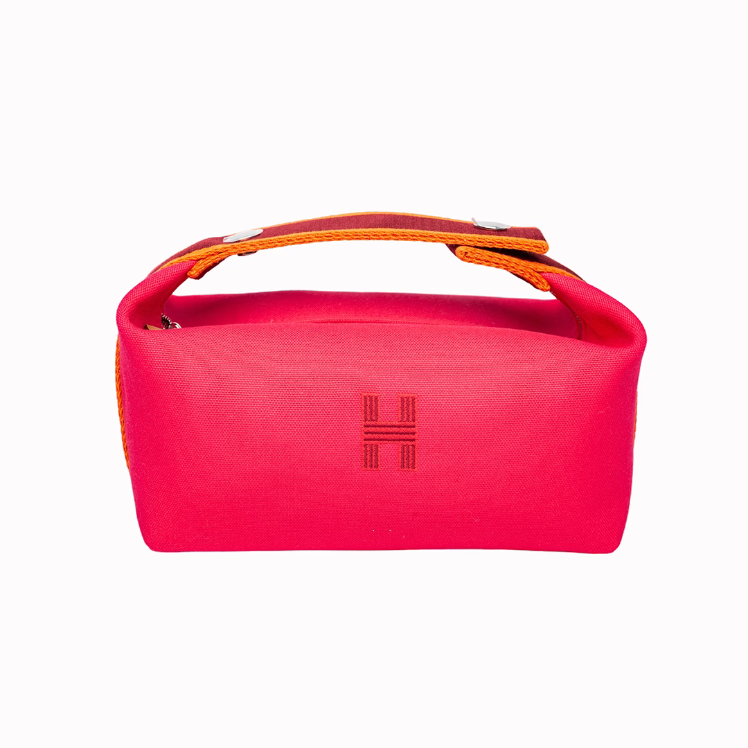 Hermès Brid A Black PM canvas – Pink
