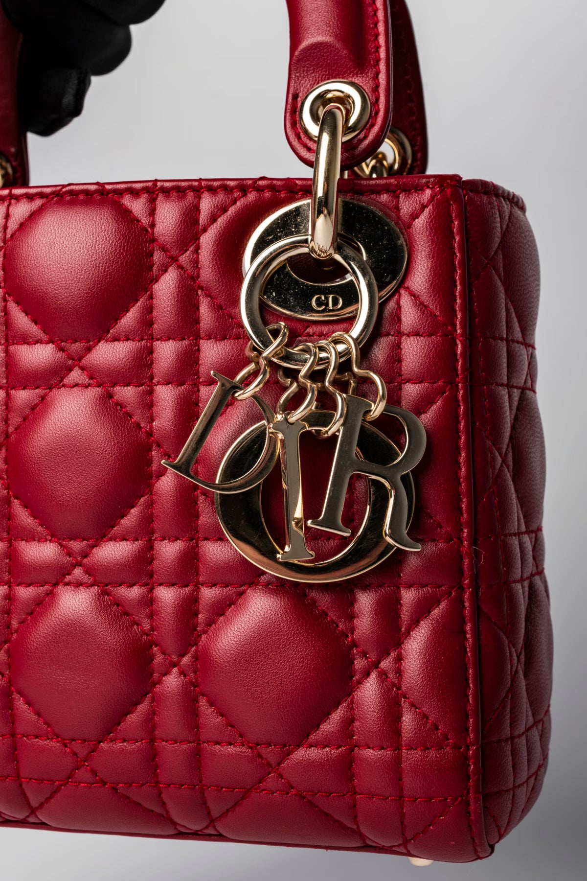 Christian Dior Cannage Lady Dior Mini leather