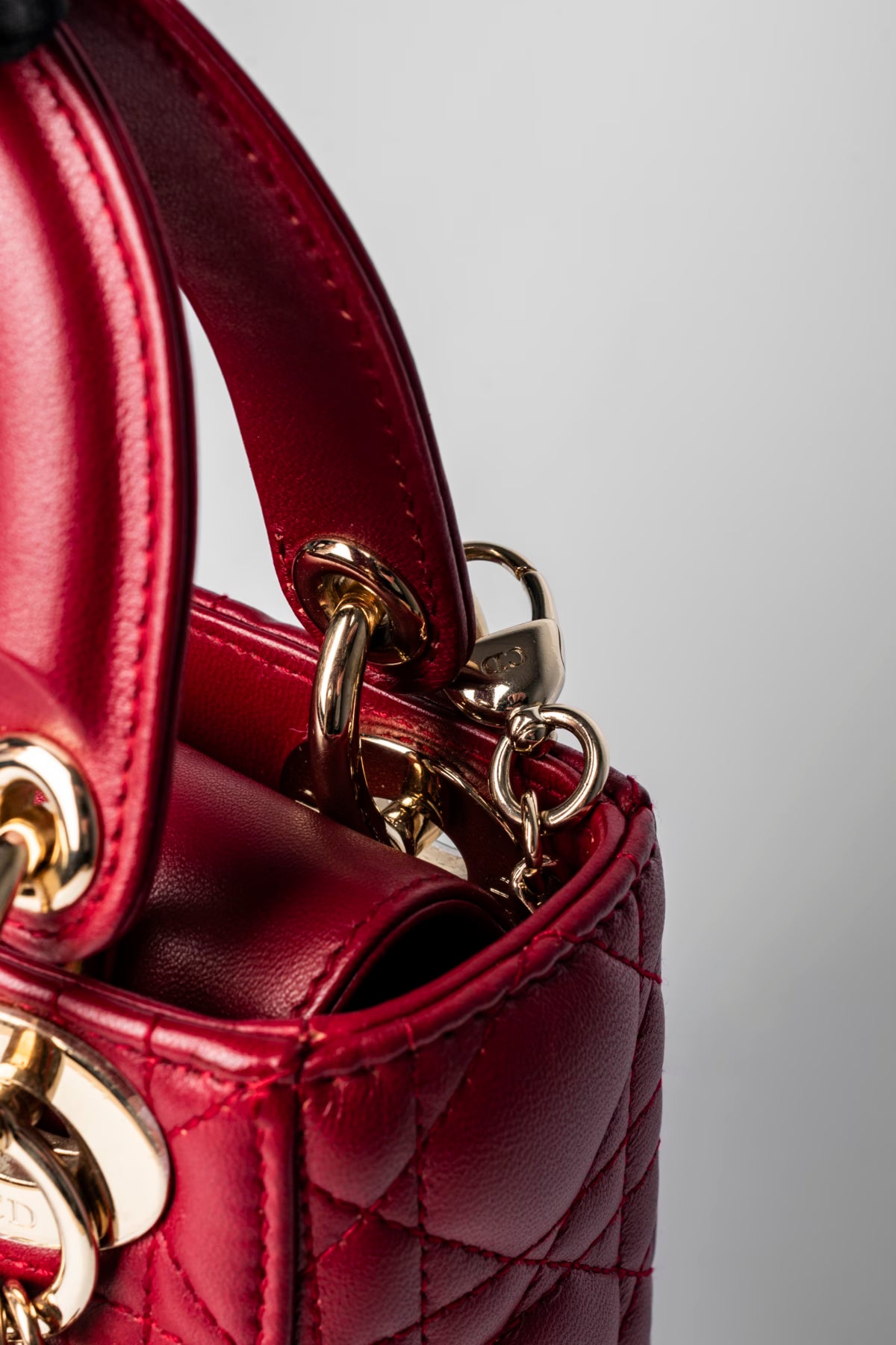 Christian Dior Cannage Lady Dior Mini lëkurë