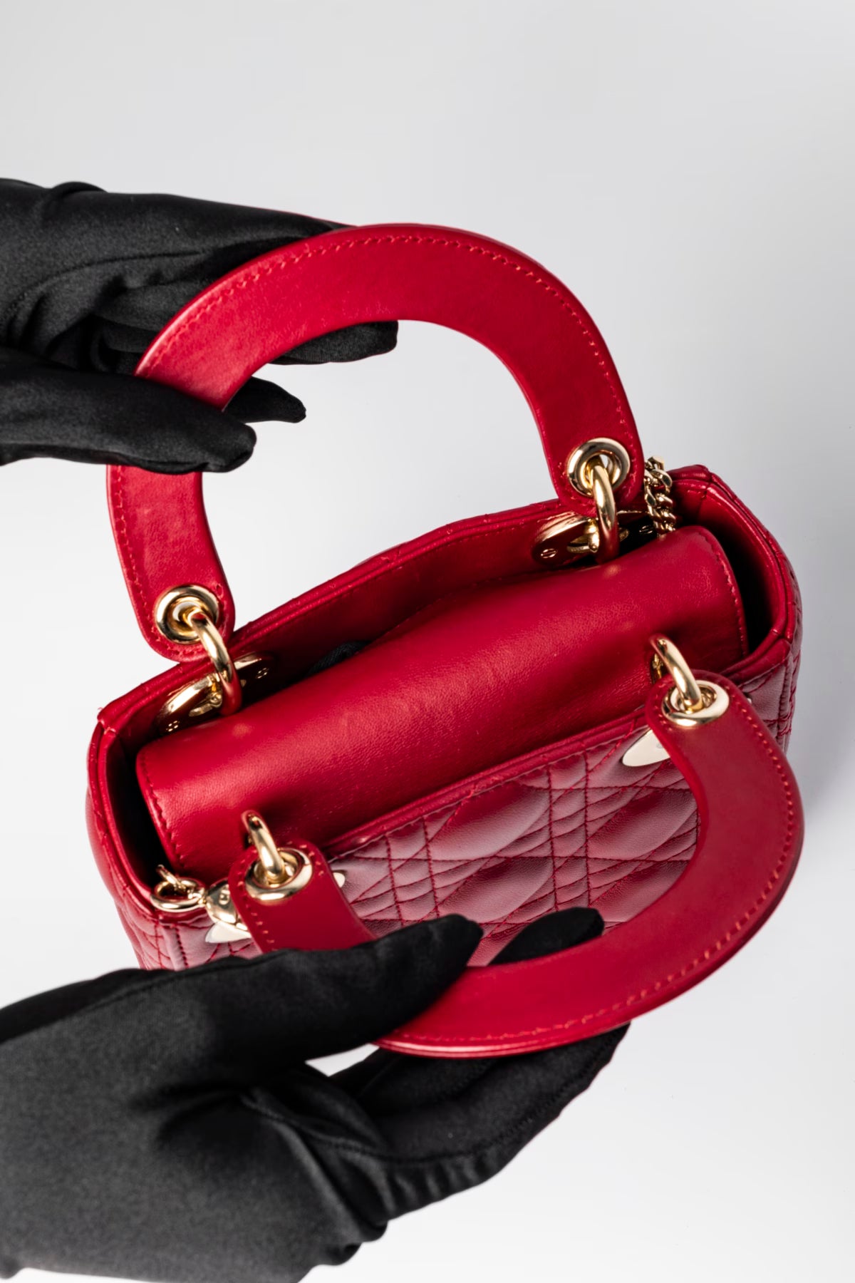 Christian Dior Cannage Lady Dior Mini lëkurë