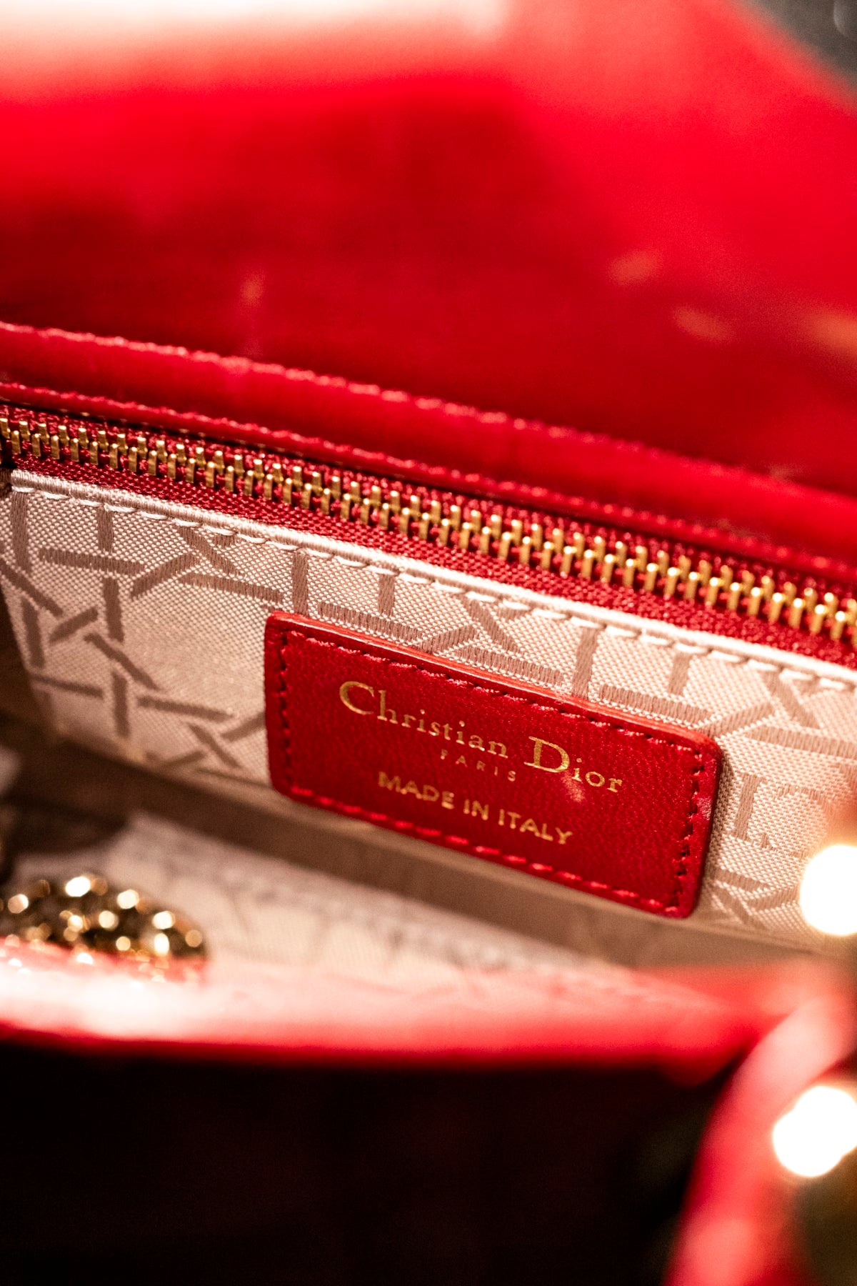Christian Dior Cannage Lady Dior Mini lëkurë