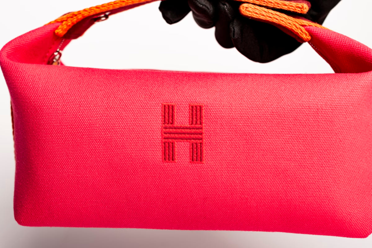 Hermès Brid A Black PM canvas – Pink