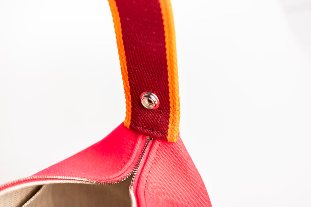 Hermès Brid A Black PM canvas – Pink