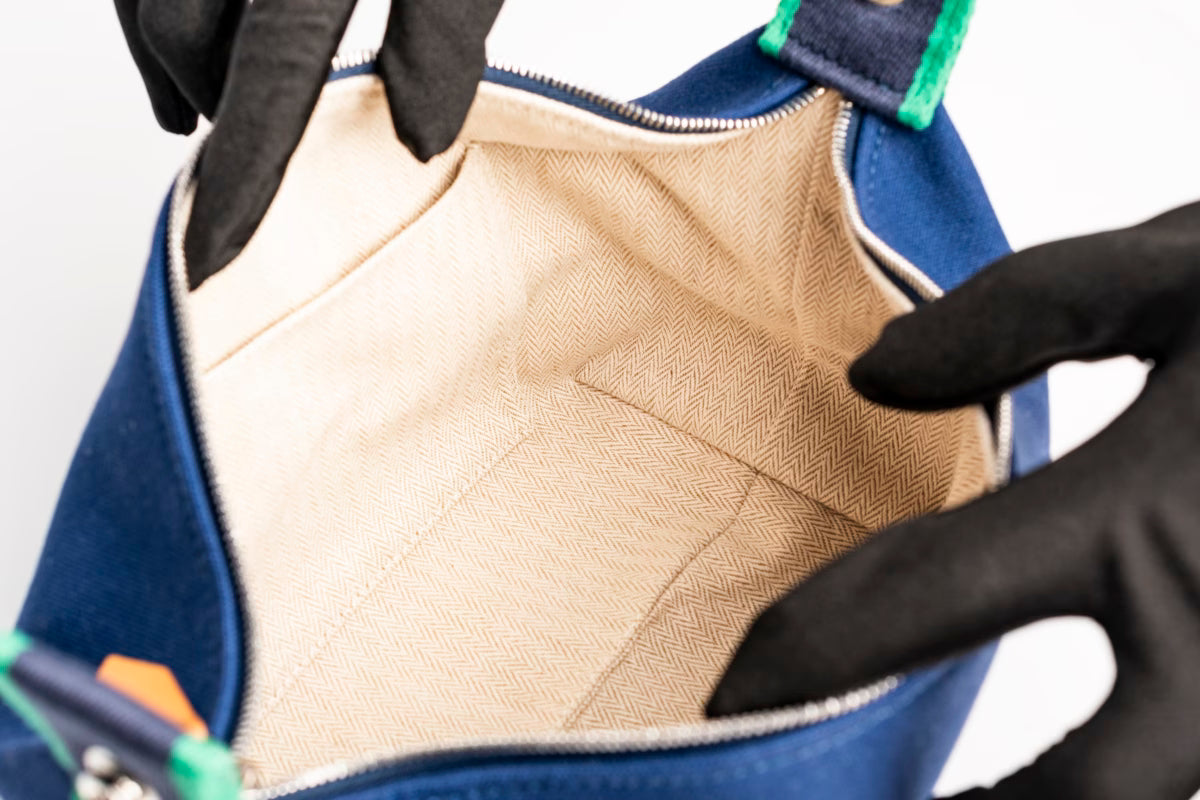 Hermès Brid A Black PM canvas – Blue