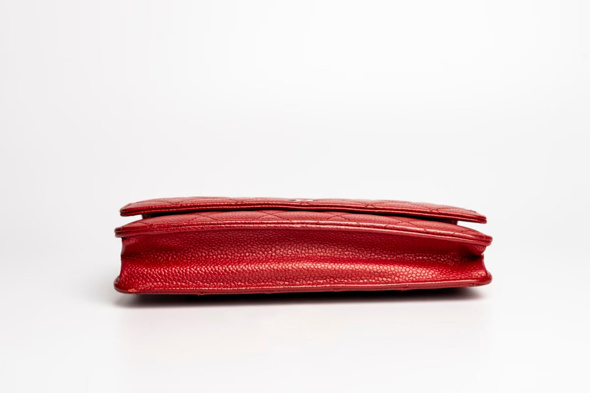 Chanel Caviar Classic Wallet On Chain