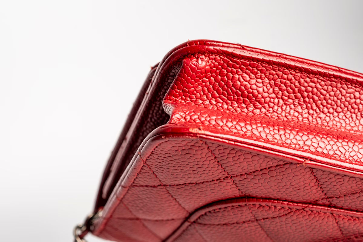 Chanel Caviar Classic Wallet On Chain