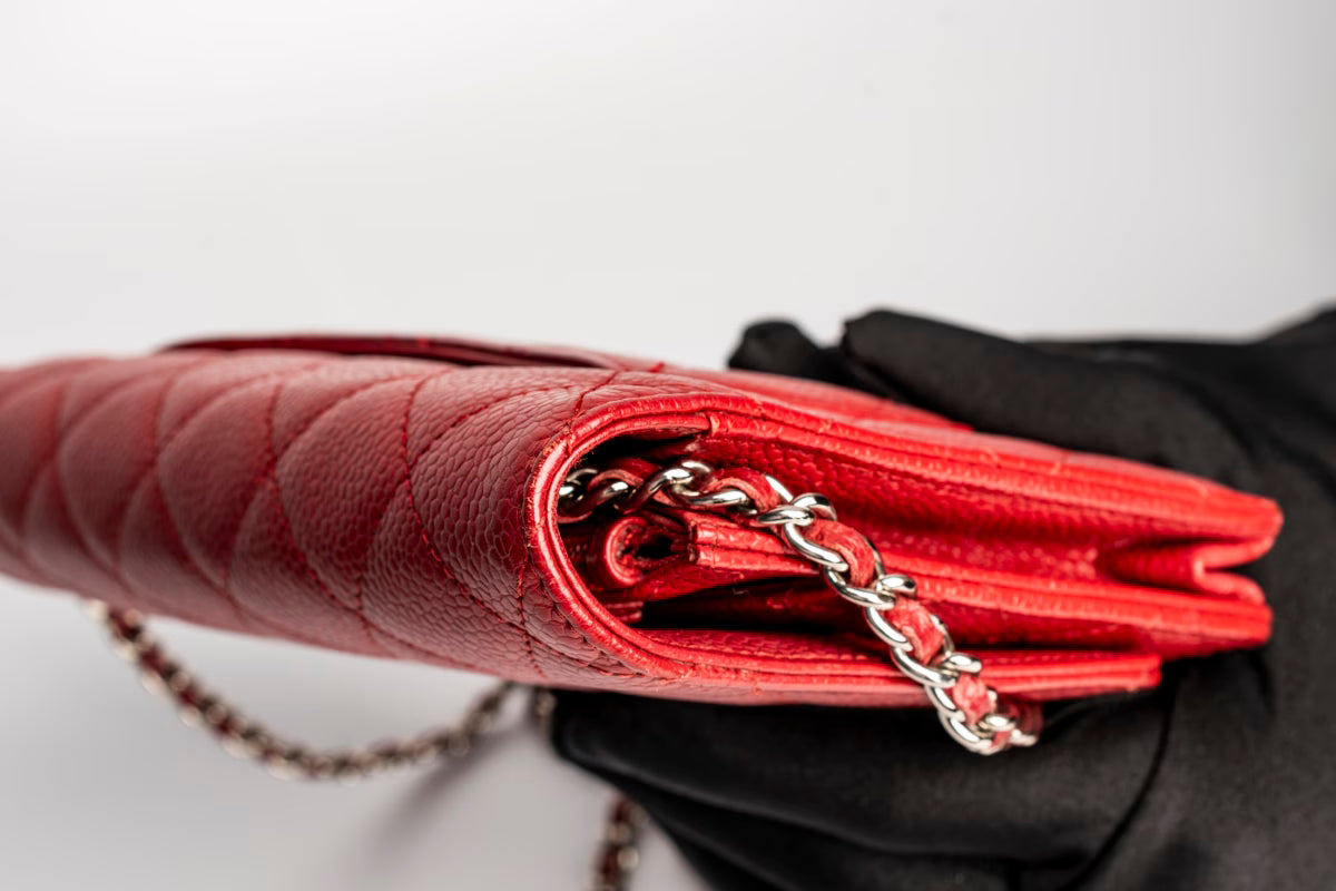 Chanel Caviar Classic Wallet On Chain