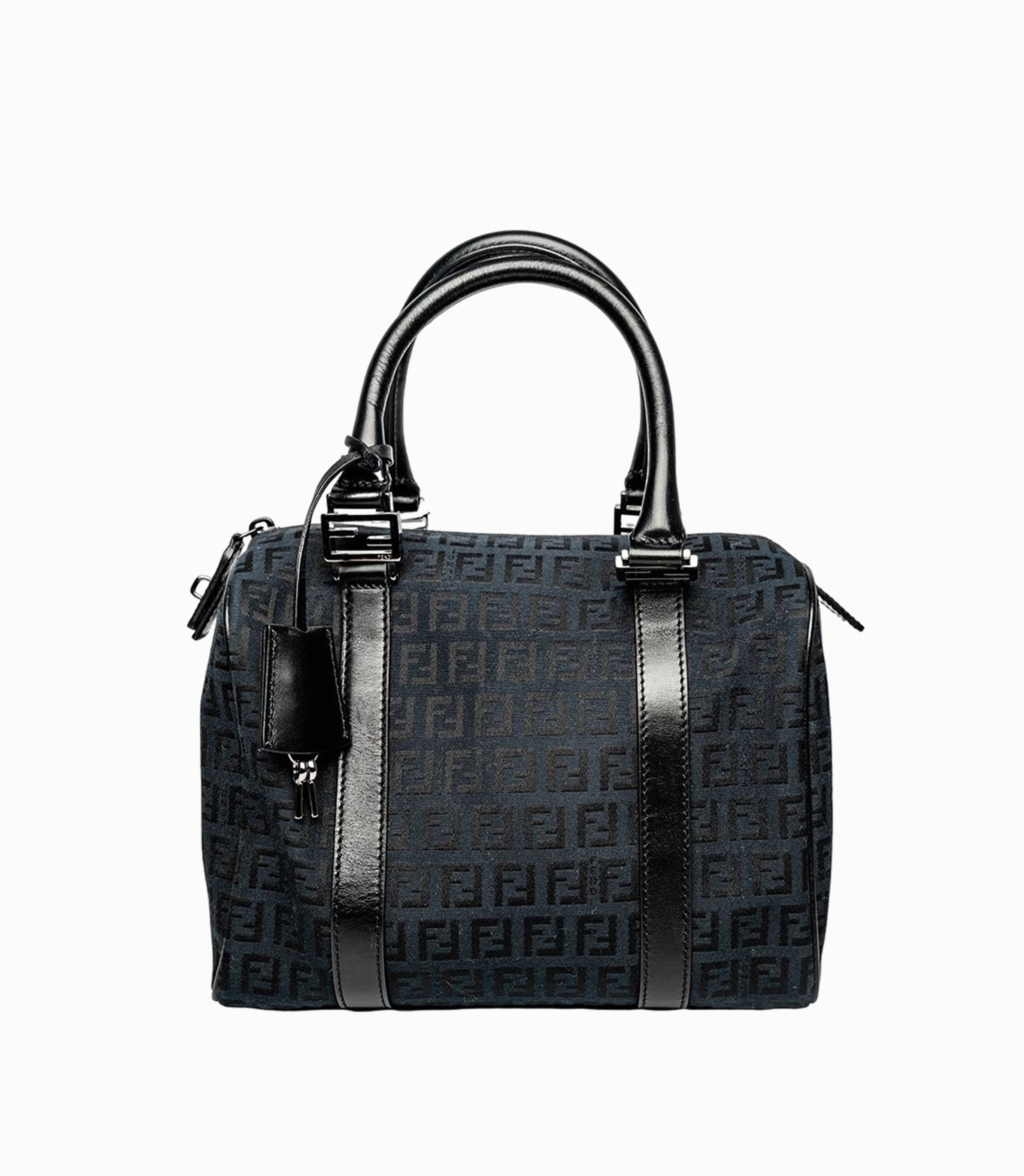 Çanta Fendi Bauletto Boston Zucchino Forever e zezë