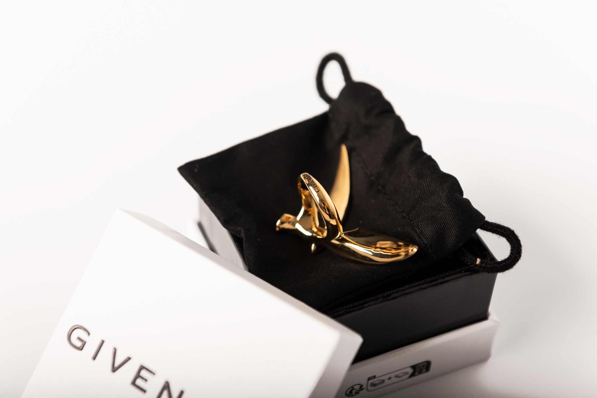 Givenchy Gold Shark Earrings