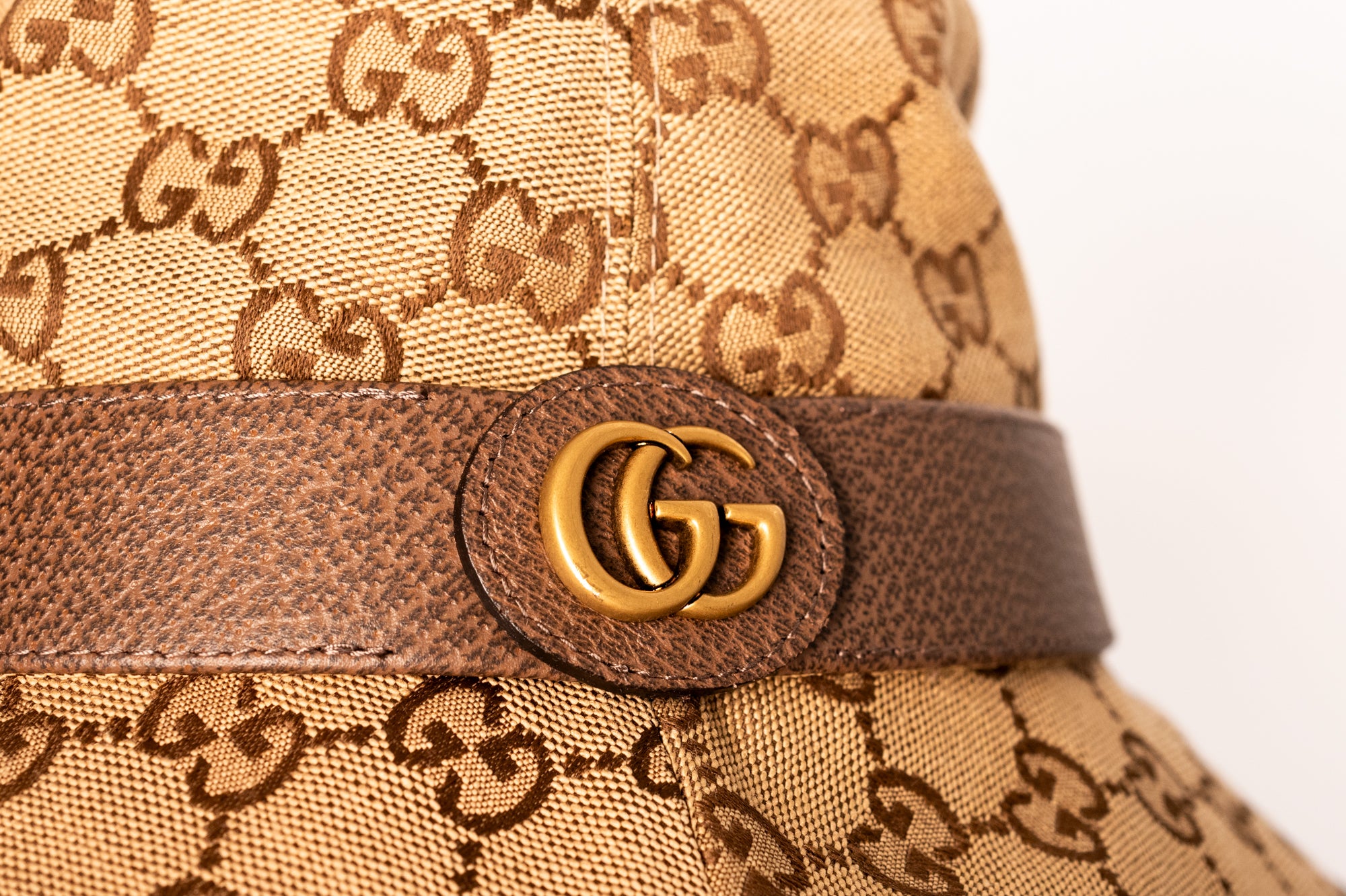 Gucci  Canvas Bucket Hat Beige