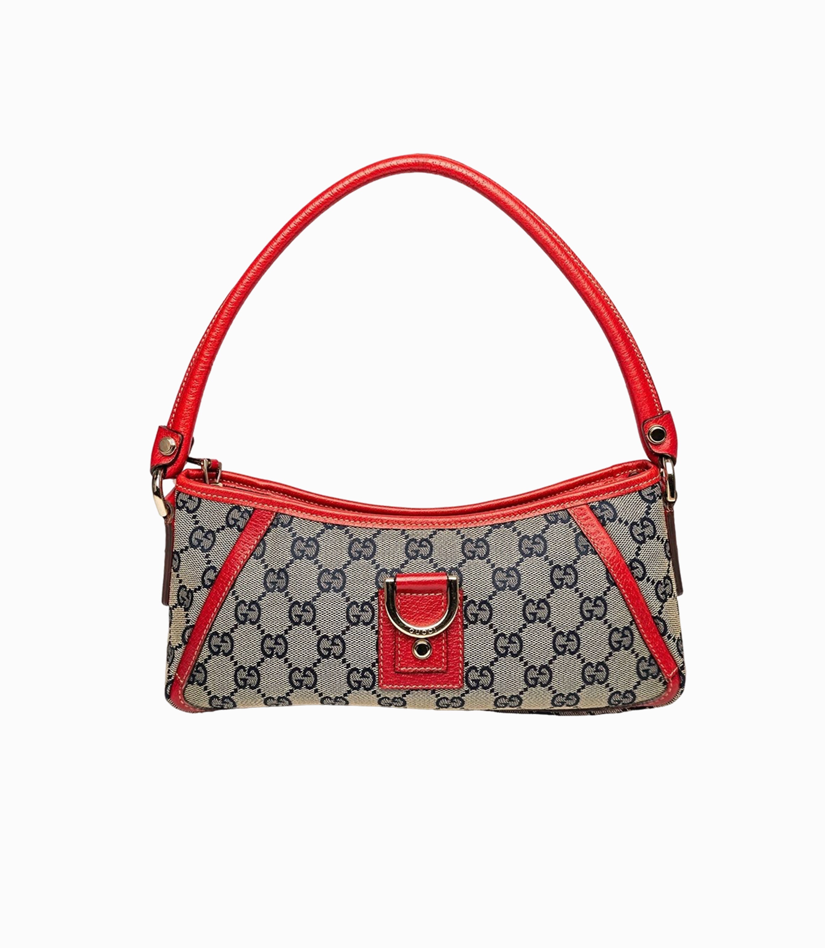 Gucci GG Canvas D-Ring Shoulder Bag