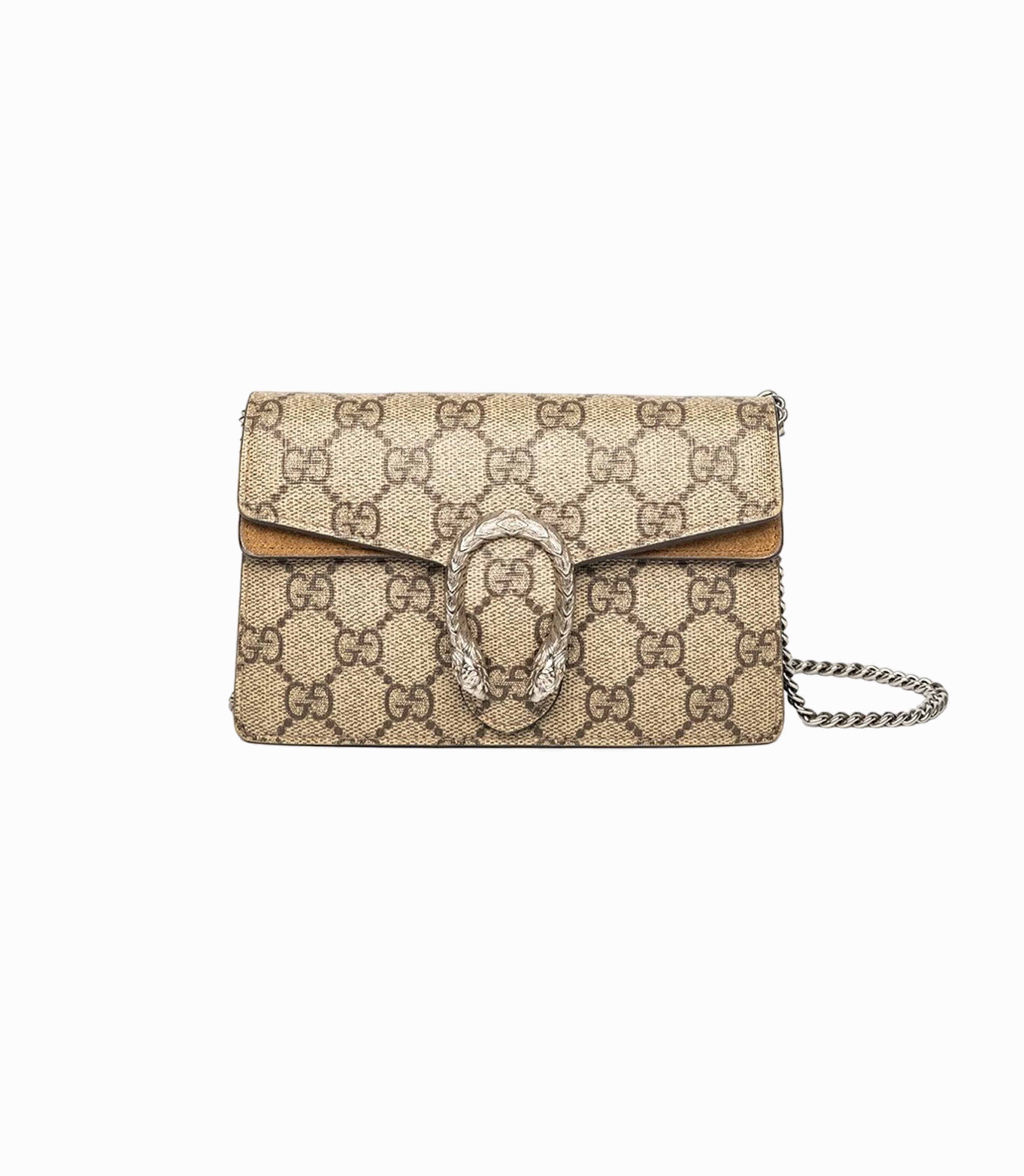 Gucci Beige Supreme Dionysus Wallet On Chain