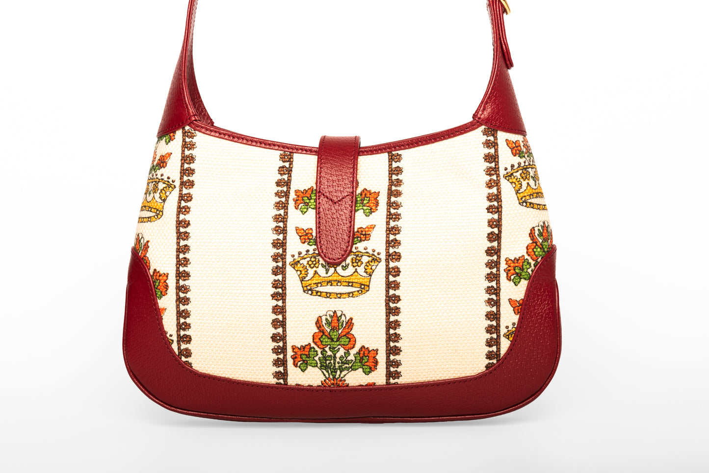 Gucci Jackie Canvas & Leather Shoulder Bag Multicolor