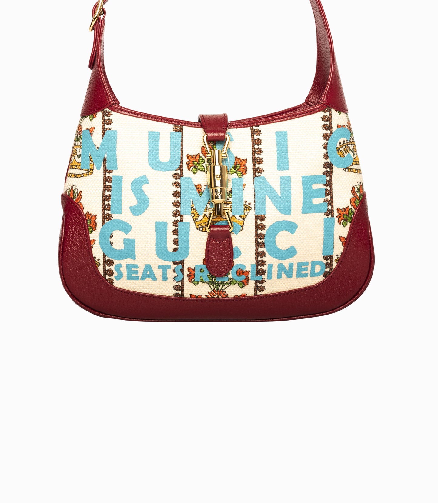 Gucci Jackie Canvas & Leather Shoulder Bag Multicolor