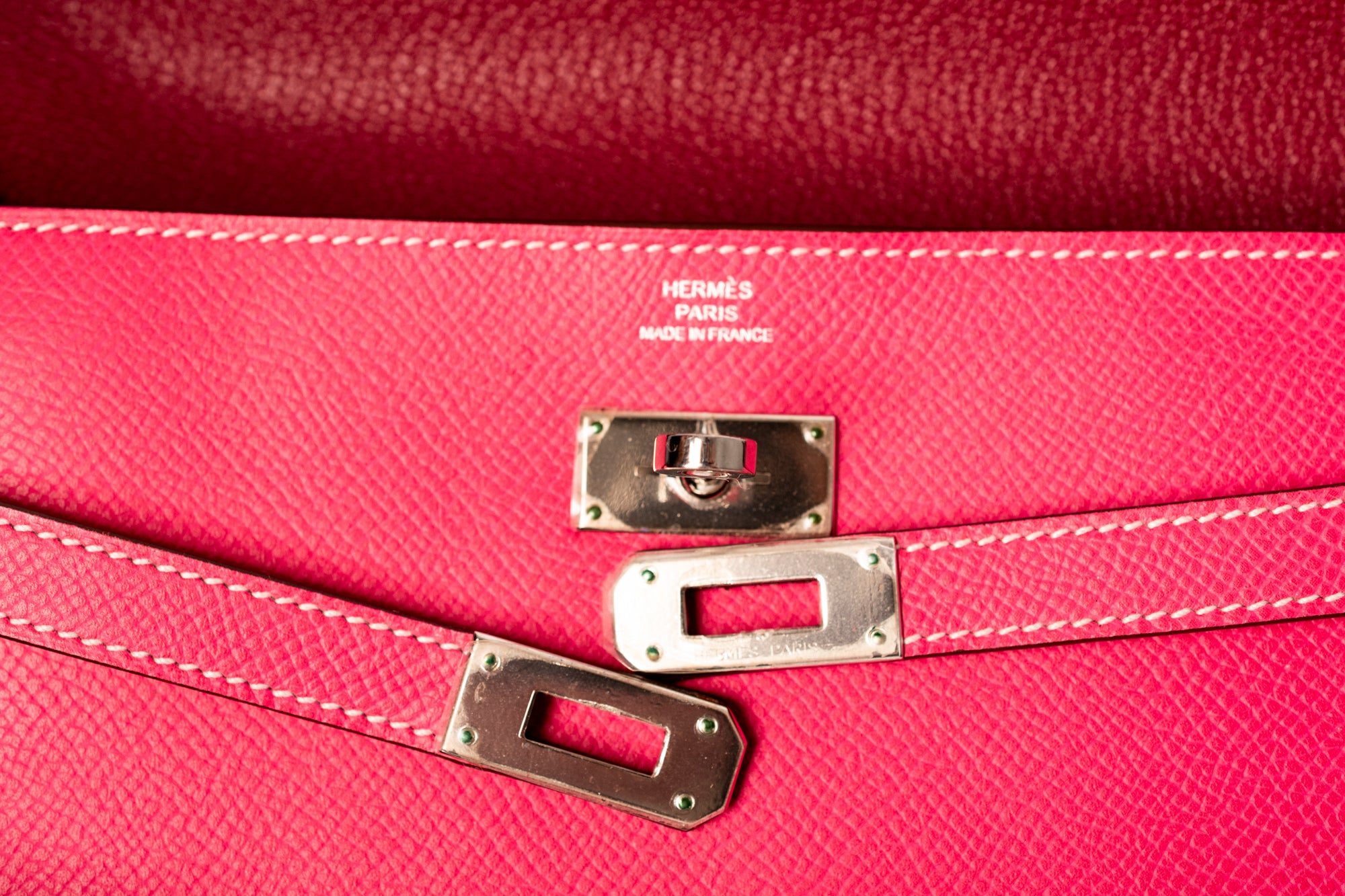 Hermes Kelly Wallet Pink epsom leather
