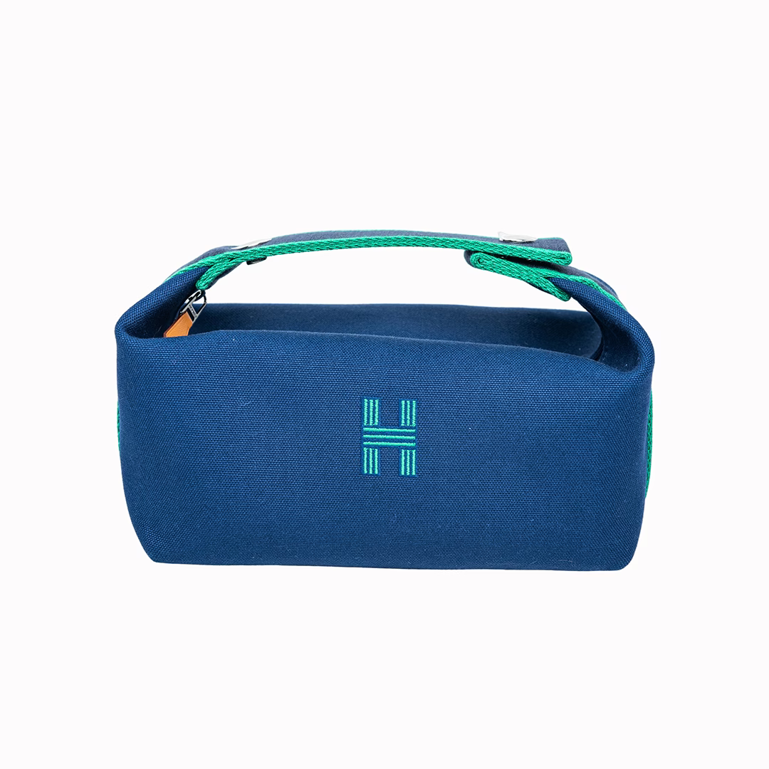 Hermès Brid A Black PM canvas – Blue