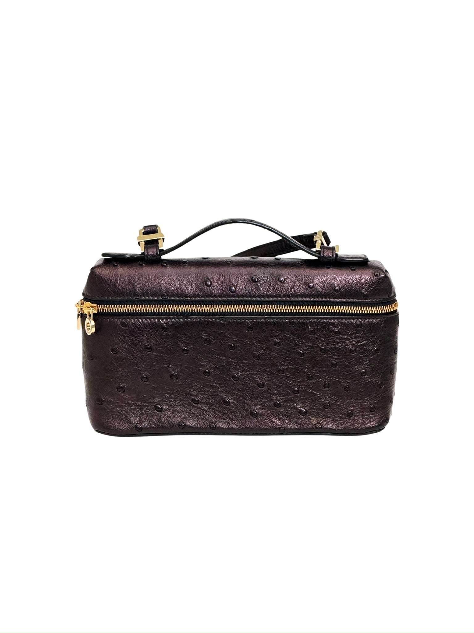 Loro Piana Extra Pocket L19 Crossbody Bag Ostrich Leather