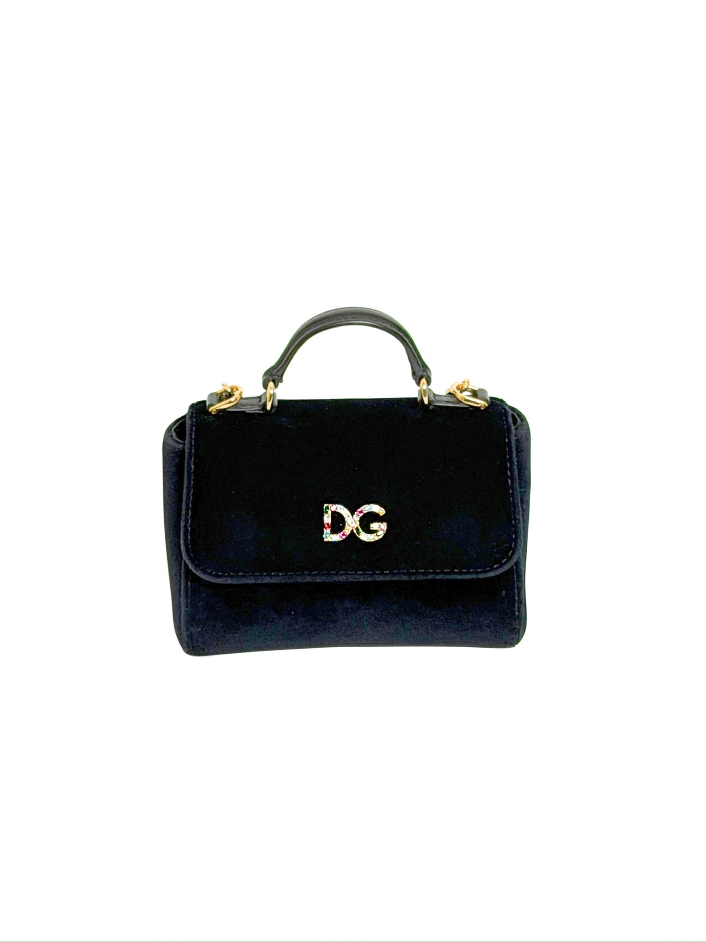 Dolce & Gabbana Velvet DG Mini Top Handle Bag