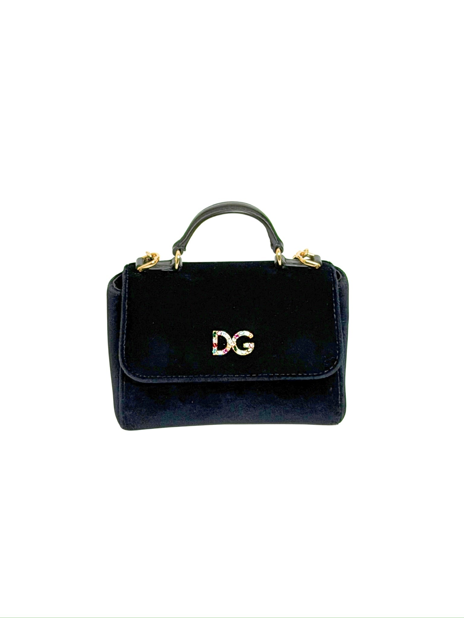 Dolce & Gabbana Velvet DG Mini Top Handle Bag