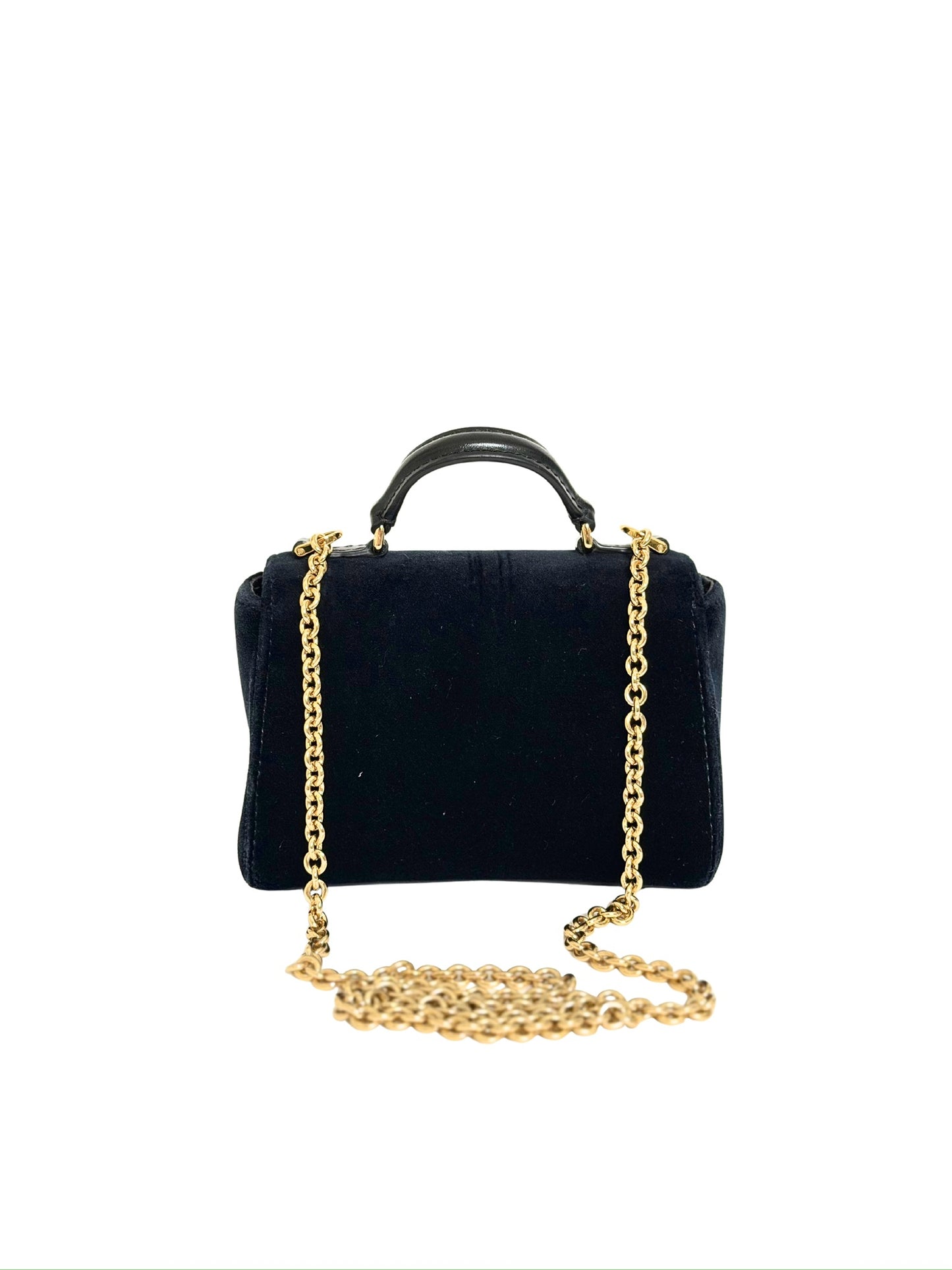 Dolce & Gabbana Velvet DG Mini Top Handle Bag