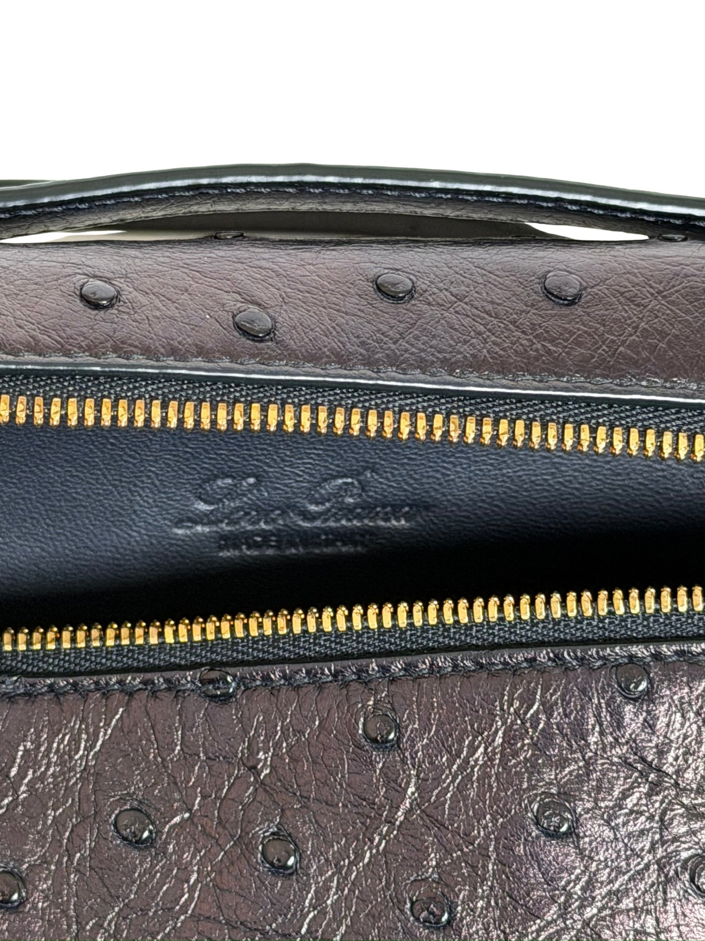 Loro Piana Extra Pocket L19 Crossbody Bag Ostrich Leather