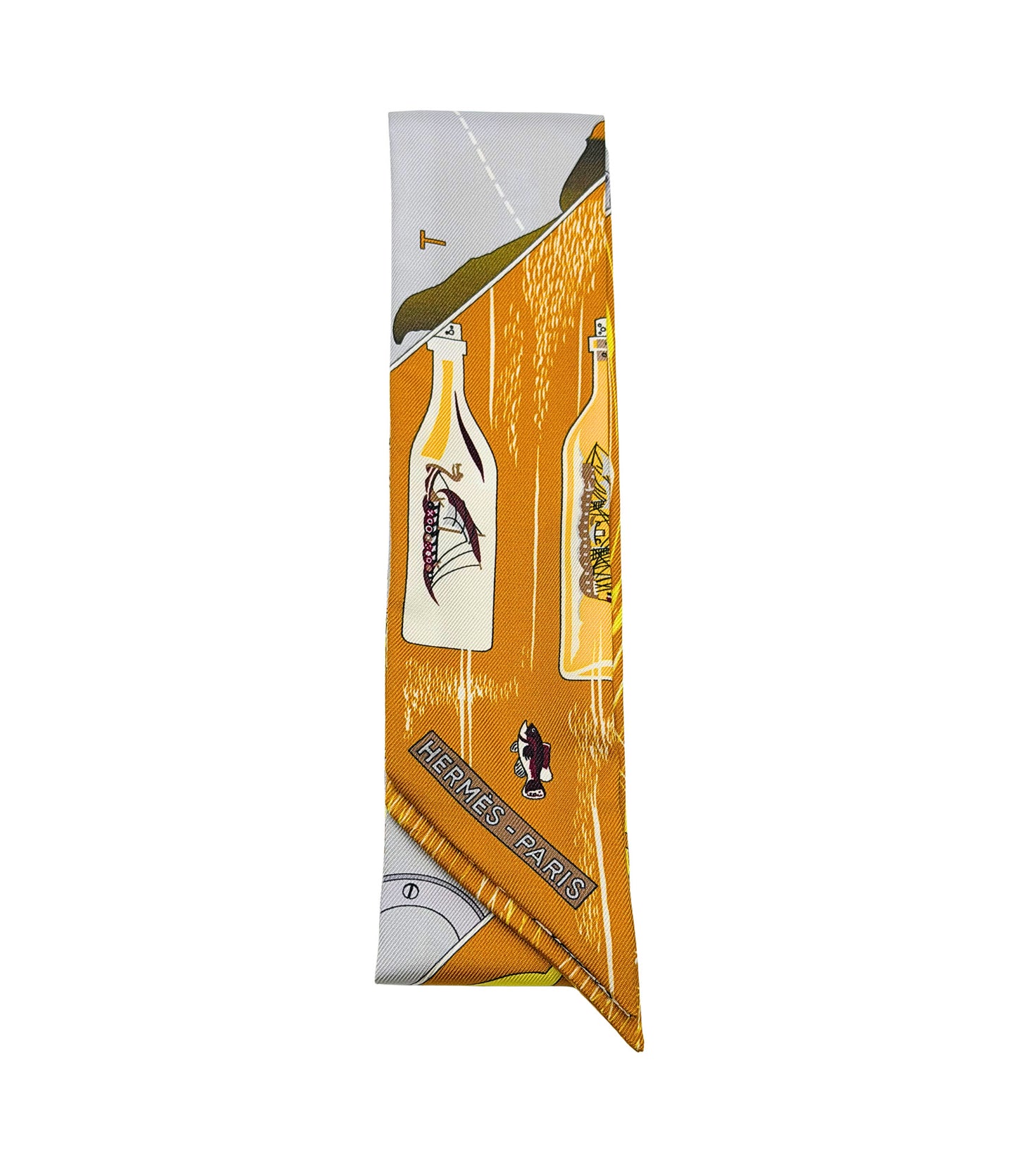Hermès Twilly LES CLES Keys Scarf Silk