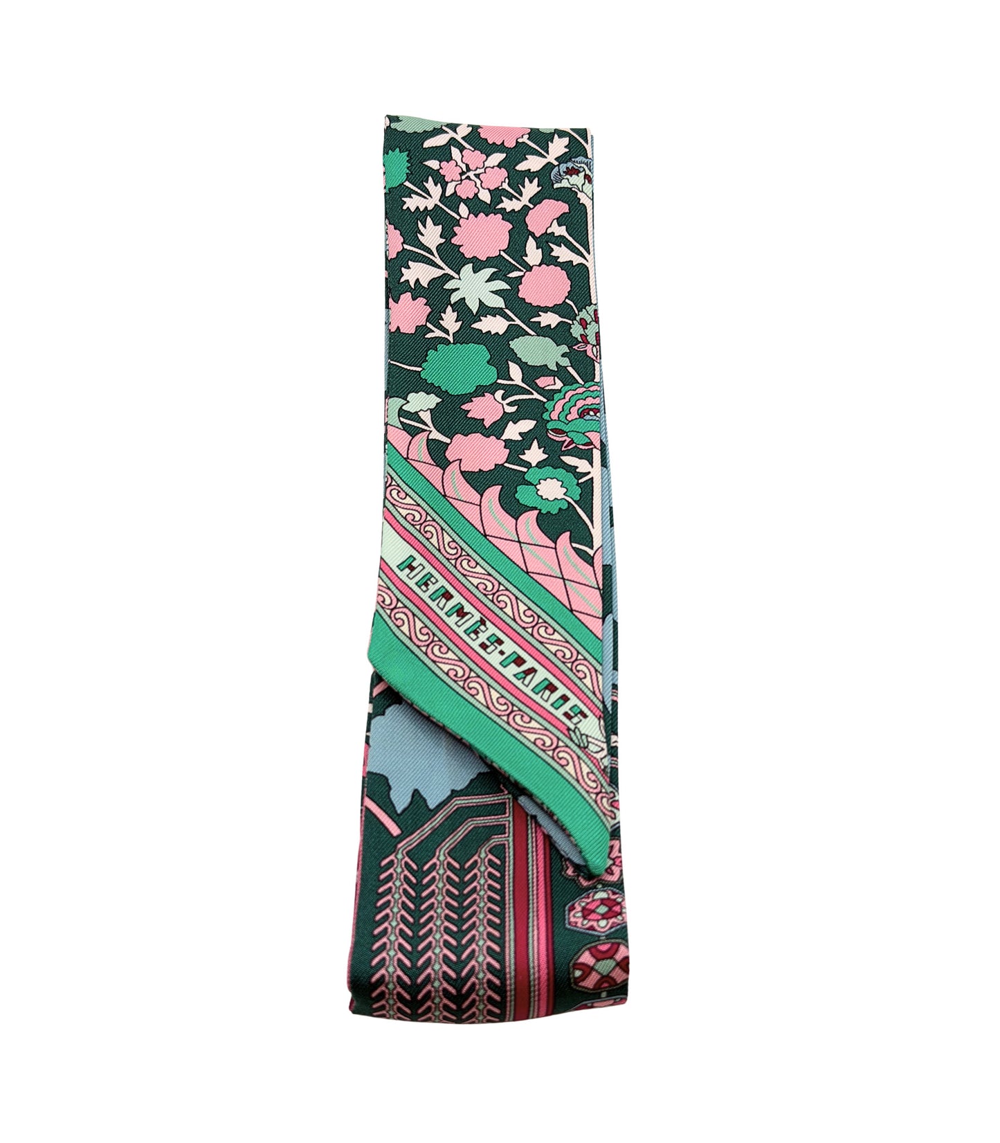 Hermès Twilly LES CLES Keys Scarf Silk