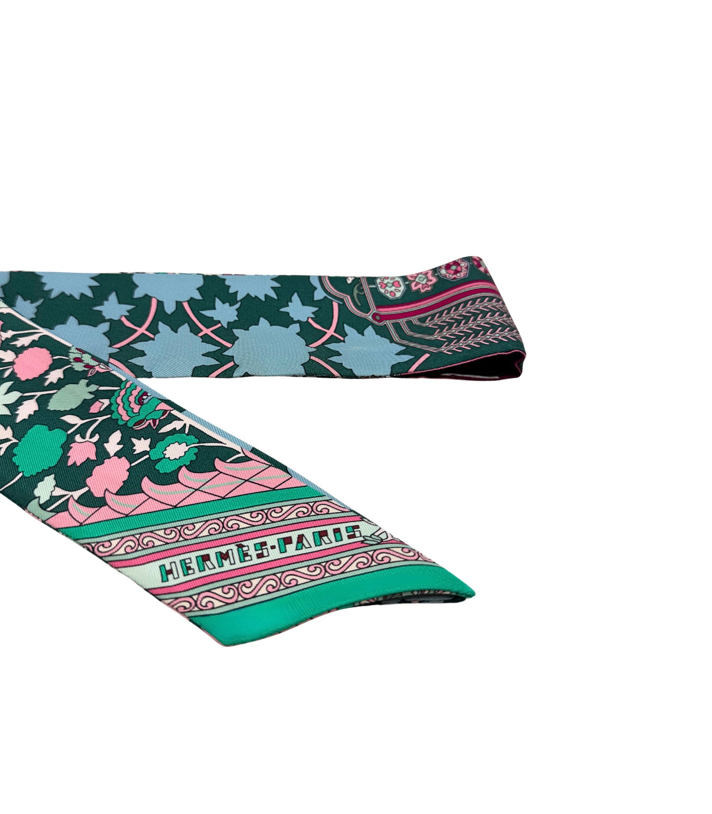 Hermès Twilly LES CLES Keys Scarf Silk