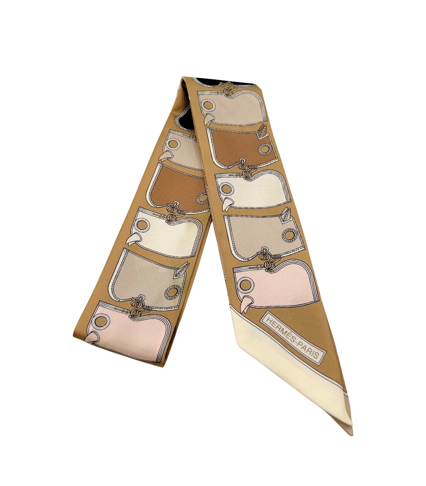 Hermès Twilly LES CLES Keys Scarf Silk