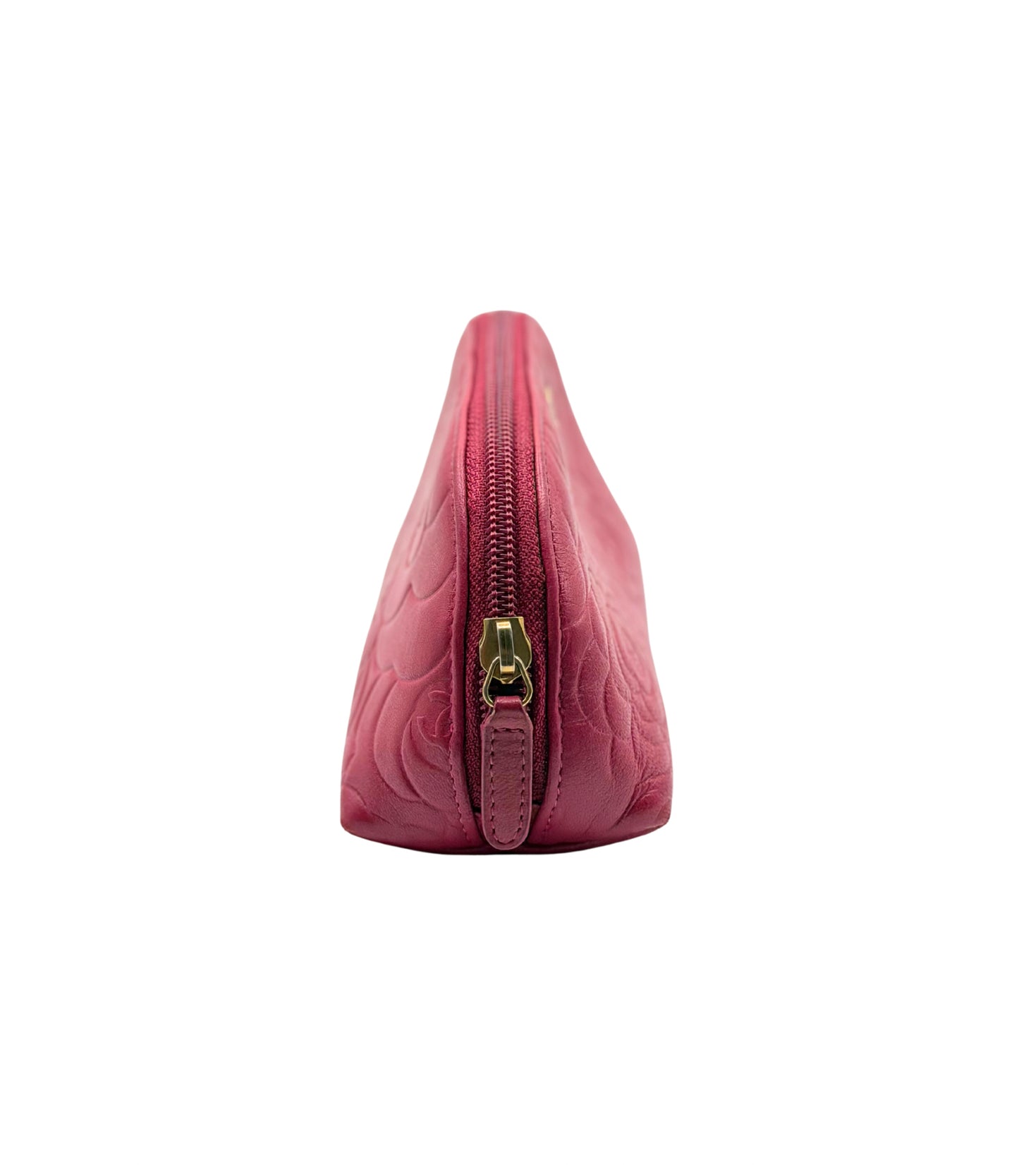 Chanel Camelia Lambskin Pouch